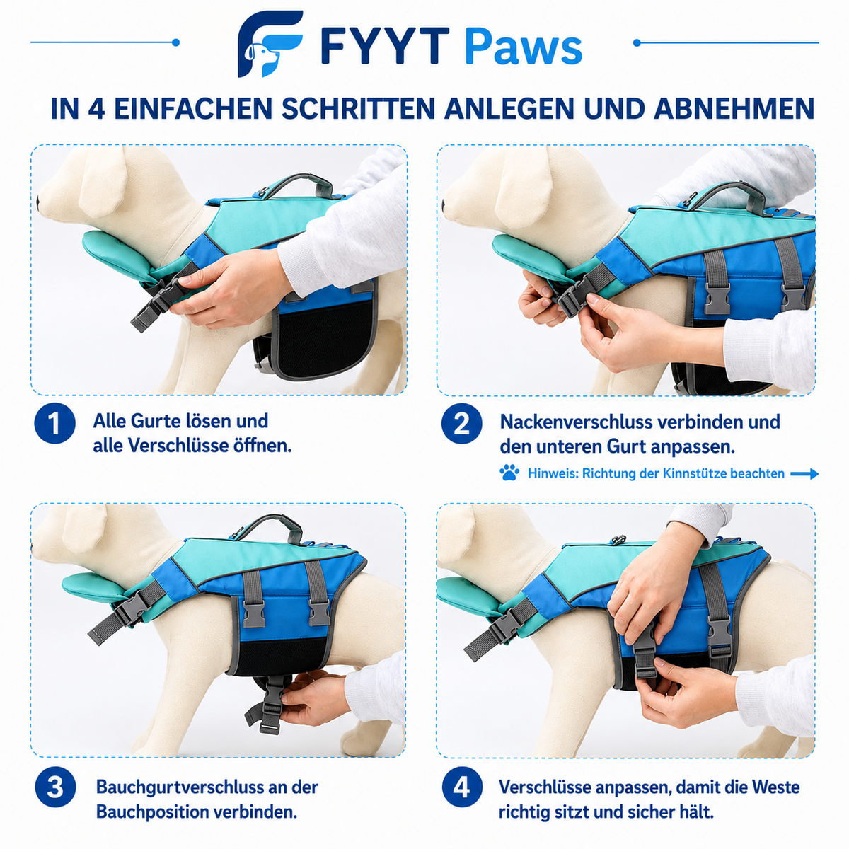FYYT Paws™ Rettungs-Schwimmweste für Hunde