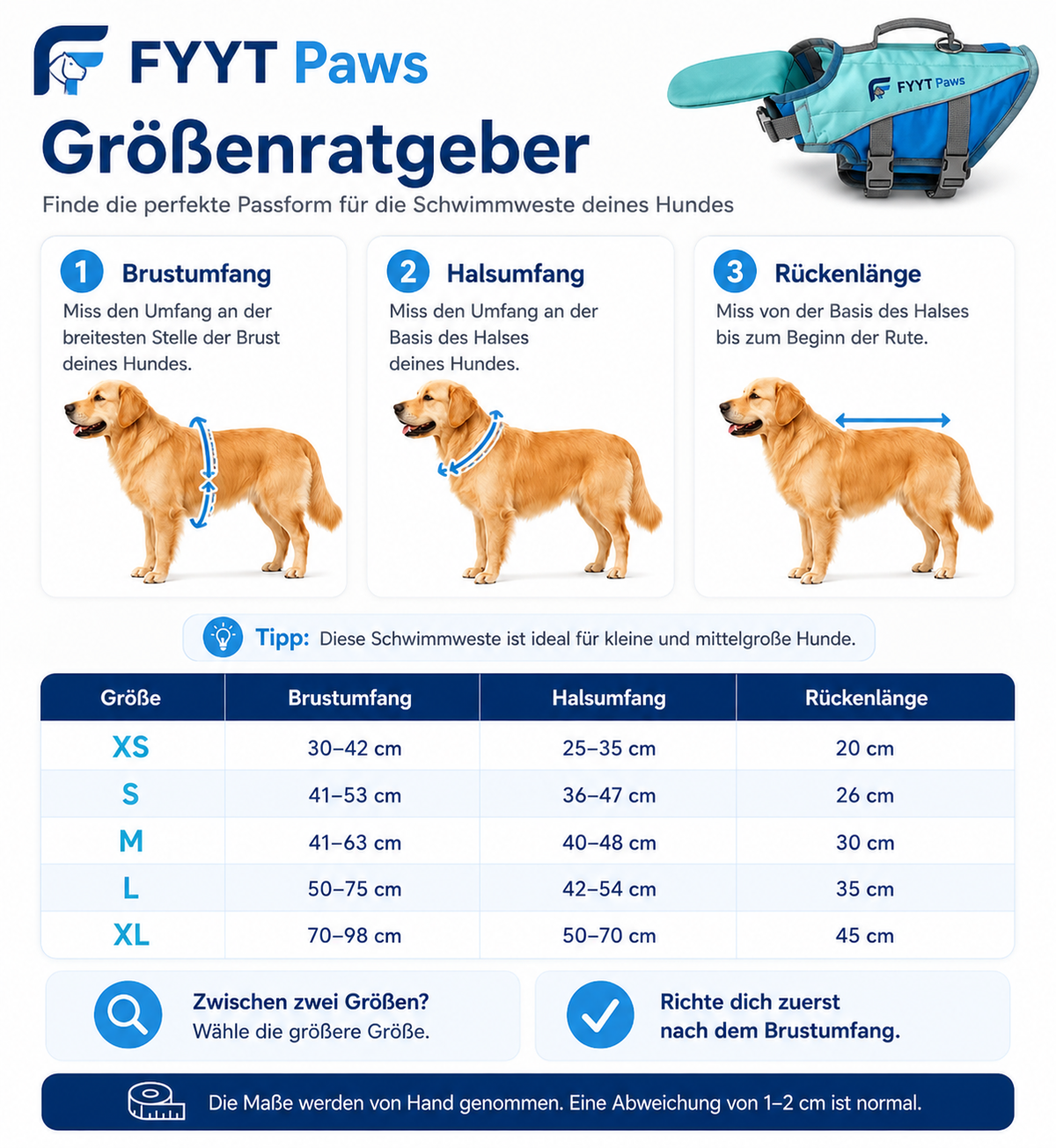 FYYT Paws™ Rettungs-Schwimmweste für Hunde