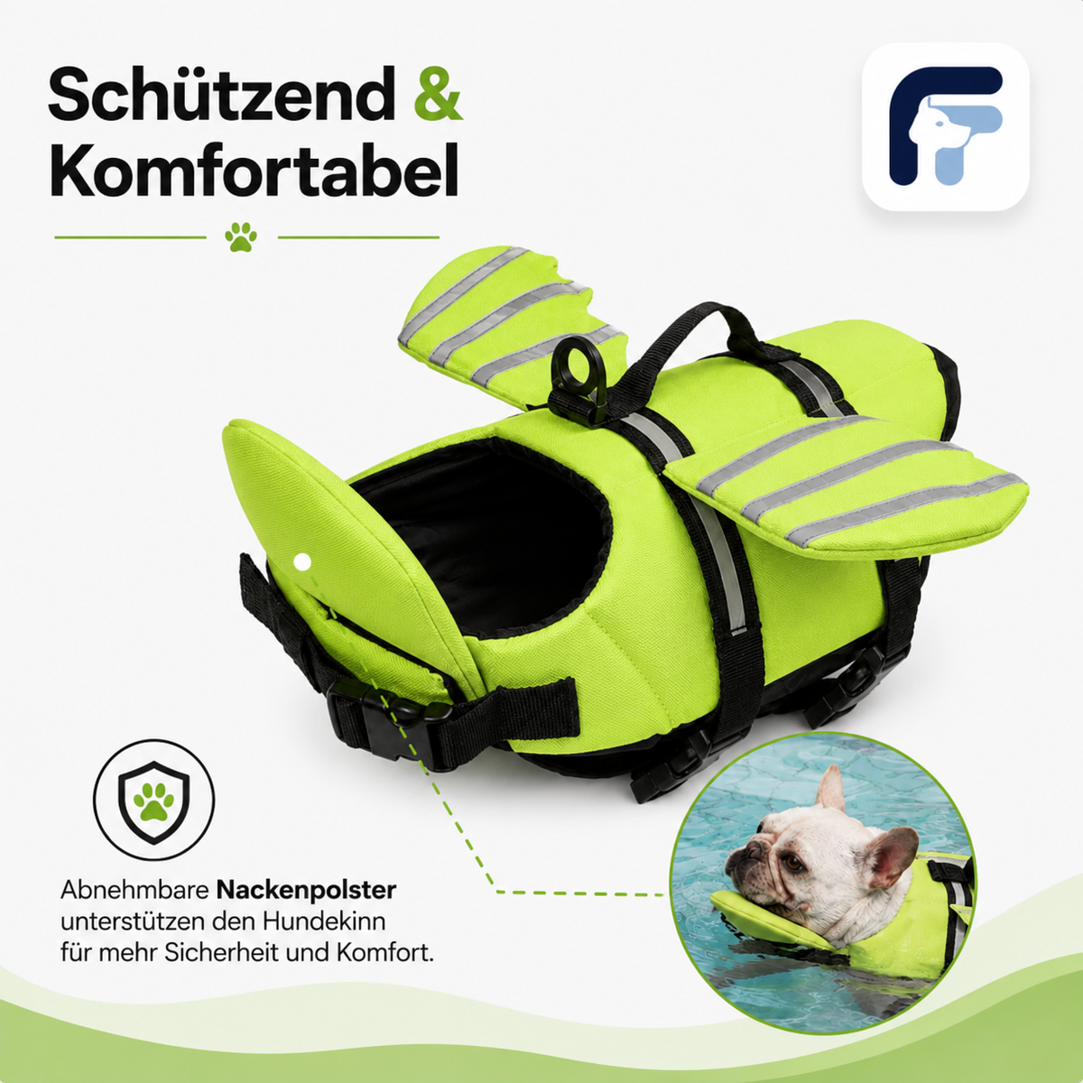 FYYT Paws™ Hunde-Schwimmweste Reflect Pro